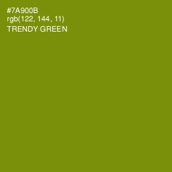 #7A900B - Trendy Green Color Image